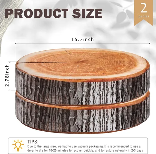 Vista 3 de Queekay 2 cojines redondos decorativos de madera para suelo, impresión digital 3D, decoración de bosque, almohada circular suave, lindo muñón