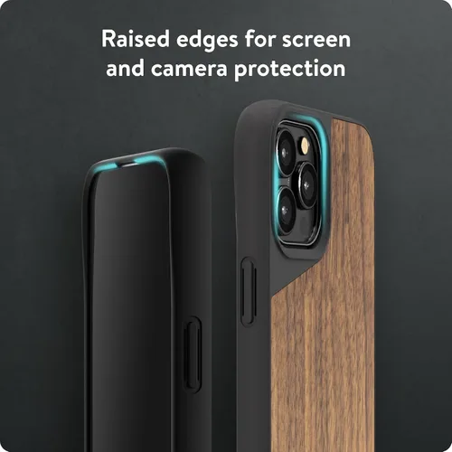 Vista 4 de Mous - Funda protectora para iPhone 12 Pro Max - Limitless 4.0 - Nuez - Totalmente compatible con MagSafe de Apple - Embalaje sostenible