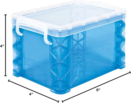 Vista 7 de Super Stacker Caja de tarjetas de índice, caja de archivo de tarjetas de índice de 4 x 6 pulgadas, soporte para notas, soporte para tarjetas