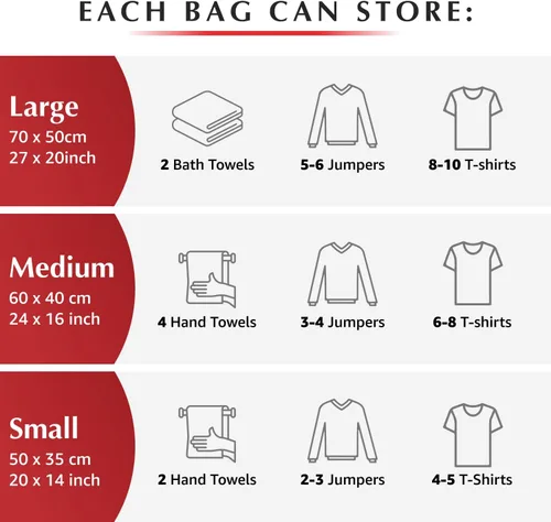 Vista 7 de Genie Space - Bolsas enrollables - Variedad - Paquete de 6
