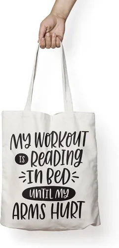 Vista 4 de My WEEKend is All Booked - Bolsa de lona para libros con texto en inglés My WEEKEND is ALL BOOKED Bolsa de lona para libros para libros de texto