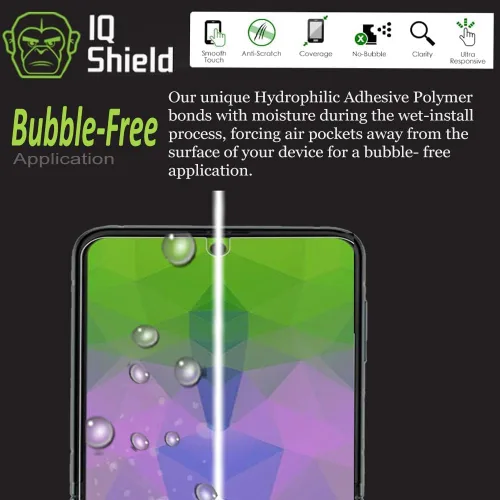 Vista 7 de IQShield Paquete de 2 protectores de pantalla para Samsung Galaxy Z Flip 3 5G (no vidrio), fácil de instalar, ultra fino, antiarañazos