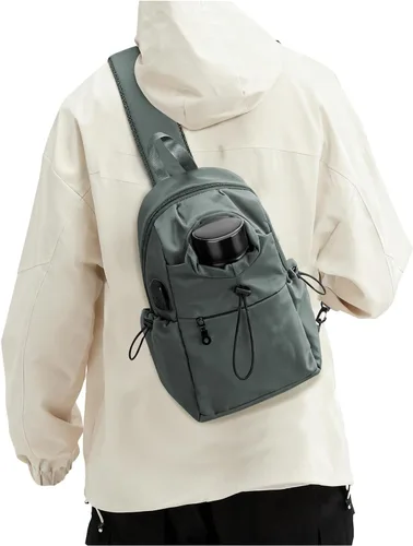 Vista 9 de SEAFEW Mochilas tácticas tipo bandolera, Negro, grande, Grande, Casual