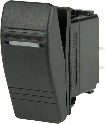 Vista 3 de BEP Marine Control táctil de 3 posiciones IP66 nominal 24V Negro 2 vías DIN montaje en carril interruptor de botón
