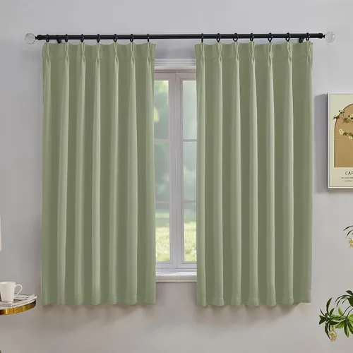 Vista 9 de Simplebrand Cortinas naturales extra largas para oscurecer la habitación del patio, 120 pulgadas de largo, 2 paneles para sala de estar, privacidad