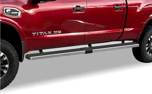 Vista 11 de iBoard Barras laterales para Nissan Frontier Crew Pickup de 4 puertas, Negro