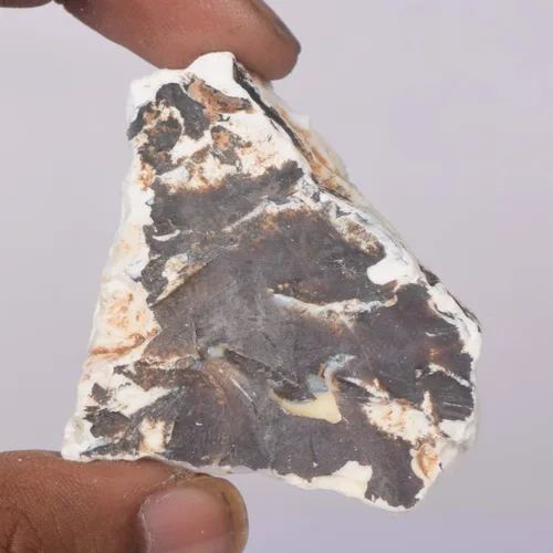 Vista 4 de GEMHUB Piedra envuelta en alambre de ópalo blanco con certificación natural de ópalo blanco de calidad AAA++ de 183.00 quilates, Gema, Ópalo