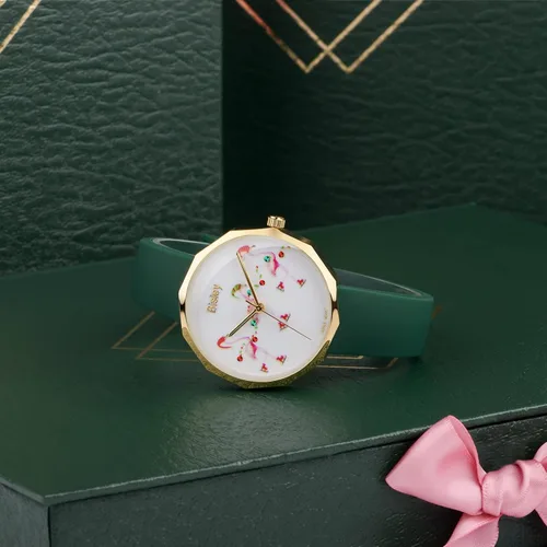 Vista 7 de Relojes de cuarzo para mujer, esfera de conchas de nácar con correa de silicona suave, reloj de pulsera pequeño con caja de regalo