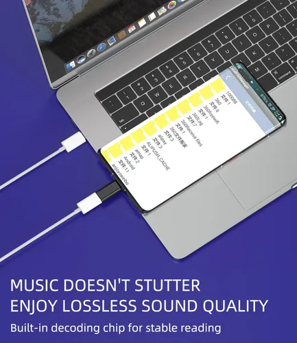 Vista 6 de zoyuzan Adaptador de cable de carga USB C macho a Lightning hembra, paquete de 3 unidades para iPhone compatible con Galaxy Note S10 S20 S21 S22 S23