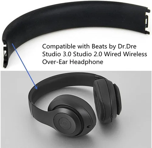 Vista 2 de Repuesto de almohadilla de espuma para la cabeza, piezas de reparación compatibles con Beats por Dr.Dre Studio 3.0 Studio 2.0 con cable/inalámbrico