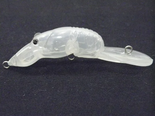 Vista 19 de 10 Señuelo en Blanco sin Pintar Minnow Crankbait de Agua Superior sin Labios Jerkbait Señuelos de Pesca