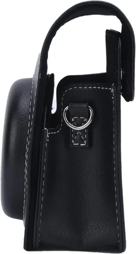 Vista 5 de i - Funda de piel sintética para cámara Instax Mini 40, funda protectora delgada para cámara digital con correa de hombro ajustable, Negro -, Fine