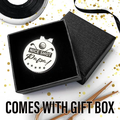 Vista 3 de QVUXZ Papa Dad Golf Ball Marker Gifts, Dad Grandpa Golfing Gifts from Daughter Son Kids, Golf Birthday Fathers Day for Dad Grandpa, Grandpa Dad