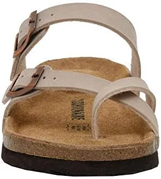 Vista 3 de CUSHIONAIRE Luna - Sandalias para mujer con plantilla de corcho para más comodidad