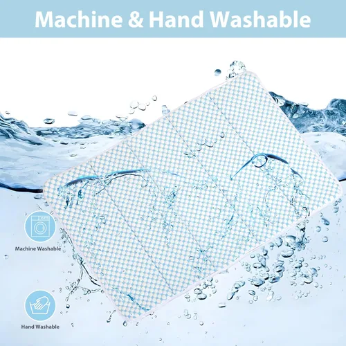 Vista 3 de Tapete refrescante para perros pequeños, almohadilla ortopédica de espuma viscoelástica de 24 x 18 pulgadas para verano, QMAX>0.5, almohadilla