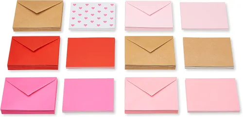 Vista 2 de American Greetings tarjetas de un solo panel con sobres, para el Día de San Valentín, a granel (200 unidades)