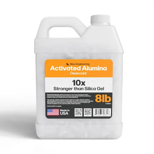 Vista 10 de Slice Engineering (0.91kg) Desecante de Alúmina Activada 10 Veces Más Potente Que el Gel de Sílice Recargable Indefinidamente Previene