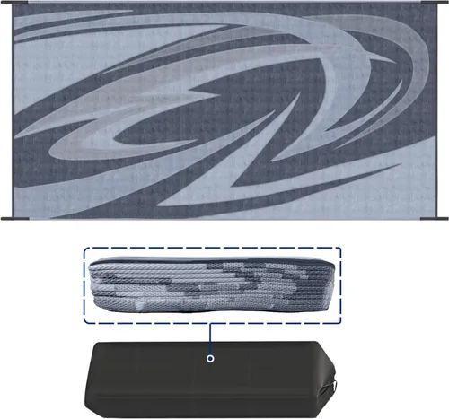 Vista 16 de EEZ RV Products - Esteras reversibles resistentes para exteriores de 9'x12' para RVing/Boondocking