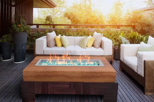 Vista 7 de Skyflame - Sartén y quemador de acero inoxidable rectangular para fogata con cubierta del quemador, área de combustión de 24 por 8 pulgadas