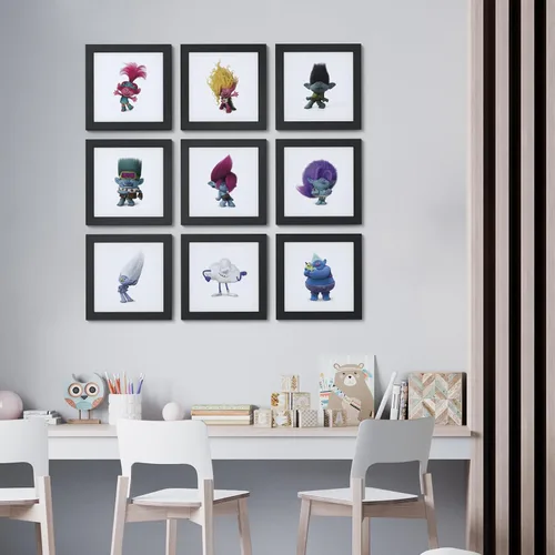 Vista 7 de Trends International Gallery Pops Trolls Band Together - Póster de pared con diseño de arcoíris de Tiny Trolls de 12.00 x 12.00 pulgadas, versión