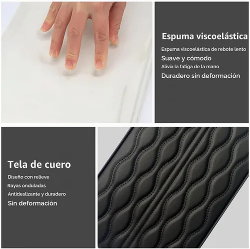 Vista 4 de Cubierta Elevadora para Consola Central de Automóvil, Almohadillas Elevadoras de Espuma Viscoelástica de Cuero para Reposabrazos de Automóvil