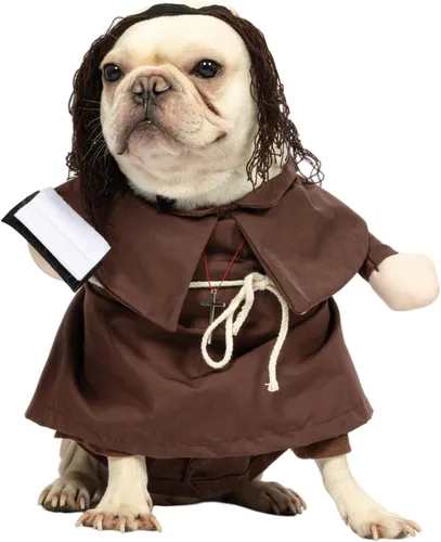 Vista 17 de NACOCO Disfraz de muñeca de Halloween para perro, estilo tijera, disfraz de mascota, Navidad, cosplay, muñeca ajustable, divertida ropa especial