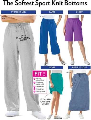 Vista 4 de Woman Within - Pantalón pesquero tipo capri para mujer, tallas grandes