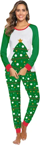 Vista 4 de Pijamas de Navidad para la familia, conjunto de pijamas de Navidad a juego para la familia, pijamas de Navidad para la familia, ropa de dormir 2023