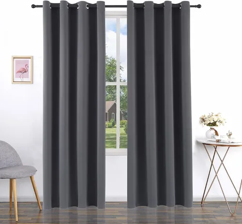 Vista 81 de Pickluc - Paneles de cortinas opacas con ojales, cortinas para bloquear la luz para el dormitorio, aisladas térmicamente, reducción de ruido