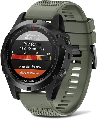 Vista 2 de NotoCity Compatible con Forerunner 935 Correa de reloj de silicona de repuesto para Fenix 5/Fenix 5 Plus/Fenix 6/Fenix 6 Pro/Forerunner