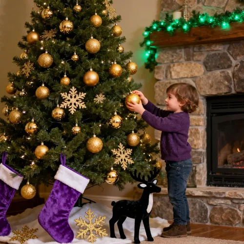 Vista 8 de Bolas de Navidad doradas para árbol de Navidad, 30 piezas de 60 mm, decoraciones de árbol de Navidad inastillables, bolas colgantes de 2.36