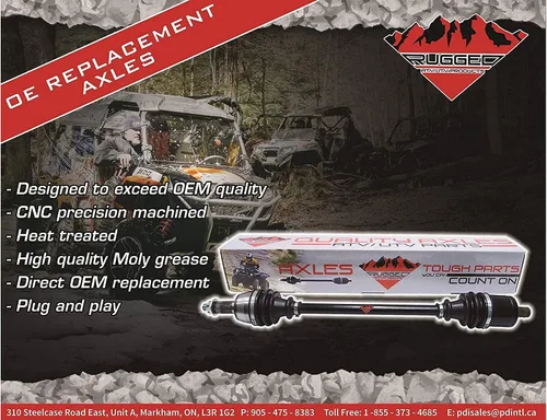 Vista 4 de Eje de rendimiento delantero izquierdo/derecho resistente para (2015-17) Arctic Cat Diesel/TRV/Alterra/500, componentes de precisión CNC