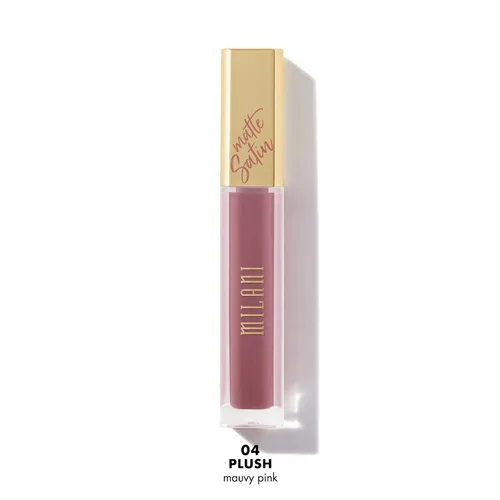 Vista 2 de Milani Amore Satin Matte Lip Crème - Plush (0.22 onzas líquidas) Brillo labial nutritivo libre de crueldad animal con un acabado mate suave