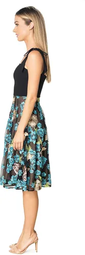 Vista 2 de Dress the Population Vestido midi acampanado y ajustado Rosario para mujer