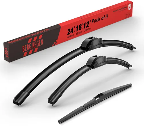Vista 66 de BERG REGEN Escobillas limpiaparabrisas de 15"+15" con escobilla trasera de 13" - Juego de repuesto automotriz para Jeep Wrangler JK 2008 2009 2010