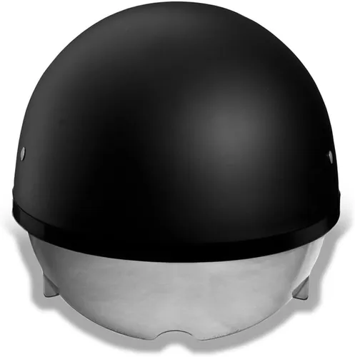 Vista 5 de Daytona Helmets Casco de media calavera con capucha para motocicleta con protector interno incorporado, aprobado por DOT, ligero, cómodo