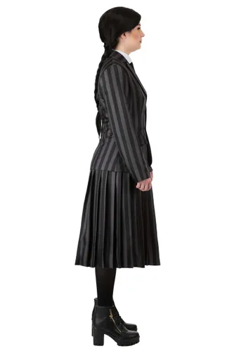 Vista 6 de Disfraz Deluxe Mujer Wednesday Academia Nevermore Multicolor