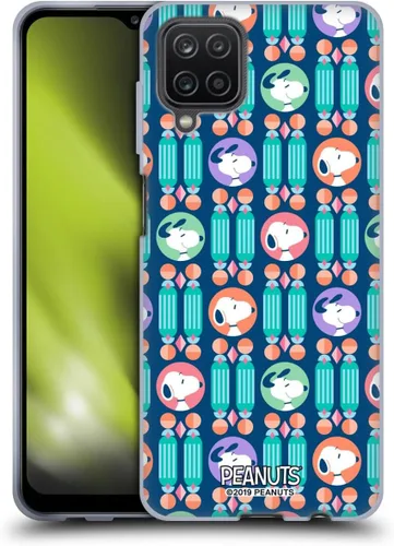 Vista 196 de Head Case Designs Snoopy Deco Dreams - Funda de gel con licencia oficial de Peanuts Blue Pattern [protección de grado militar] compatible con Google