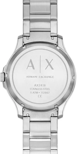 Vista 2 de AX Armani Exchange Men's Automatic Self-Winding Watch with Leather, Silicone, or Stainless Steel Band