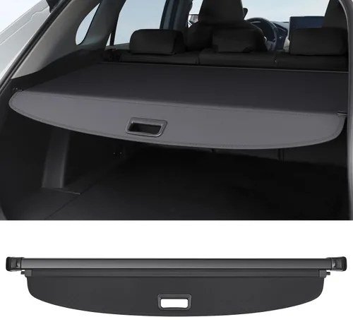 Vista 8 de Cubierta de carga compatible con Toyota RAV4 2018 2017 2016 2015 2014 2013, accesorios de lona de textura retráctil, cubierta de maletero, protector