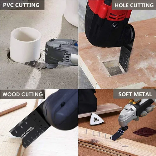 Vista 6 de Ettonsun 20 hojas de sierra oscilantes japonesas de madera multiherramienta, cuchillas universales multiusos para corte rápido, compatibles con Fein