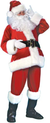 Vista 3 de Disfraz de Papá Noel de Navidad para hombre disfraz de fiesta de cosplay