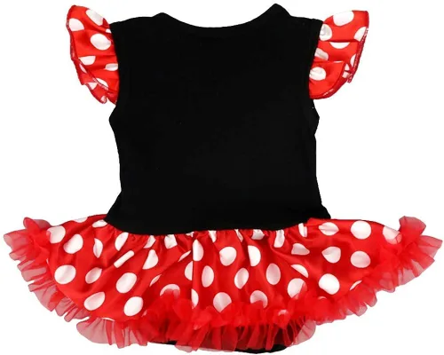 Vista 3 de IMEKIS Traje de ratón para bebé y niña, mameluco de girasol y melocotón + pantalones cortos con volantes + diadema para sesión de fotos de pastel