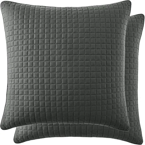 Vista 28 de Fundas Southshore Fine Linens Vilano Springs, para almohada, acolchadas, Microfibra, Pizarra, 20" x 36" 15 - Pizarra
