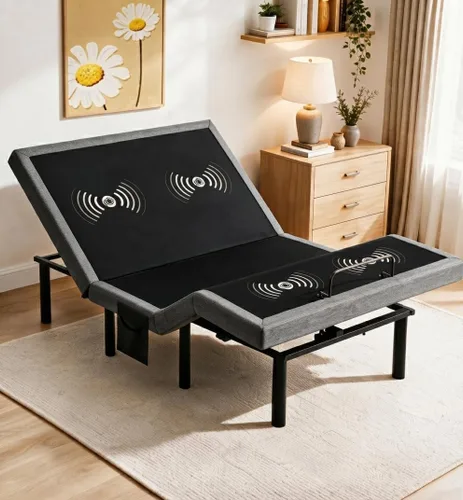 Vista 15 de Amada - Base de cama ajustable individual XL con masaje y gravedad cero