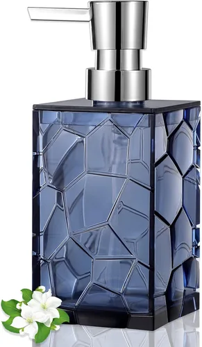 Vista 15 de Dispensador de Jabón de Manos, Botellas de Bomba Líquida de Plástico Acrílico Transparente Recargables Dispensador de Loción para Decoración de Baño