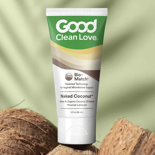 Vista 8 de Good Clean Love Naked Coconut - Aceite de coco orgánico y lubricante a base de agua, lubricante personal con ácido hialurónico. Seguro para juguetes