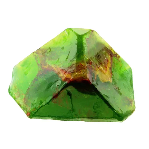 Vista 2 de SoapRocks TS - Jabón de granate rosa y verde que parece una roca ~ 6 oz. Gem Rocks Birthstone Jabón Gemstone