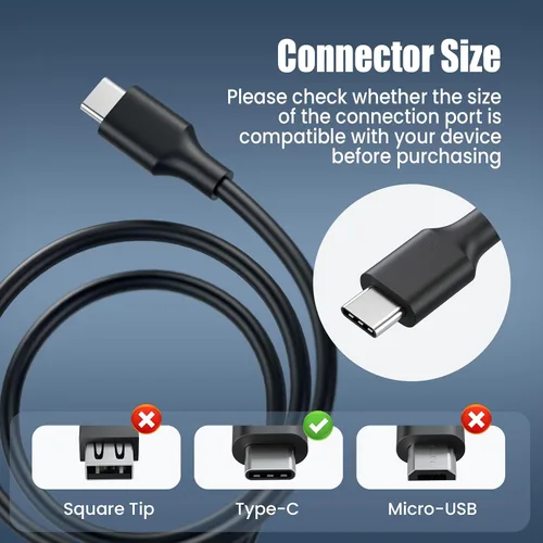 Vista 2 de Cargador para laptop de 65 W, USB tipo C, adaptador de CA de repuesto para HP Chromebook 14 13 X360 Spectre x360 Elite x2 EliteBook; Lenovo Yoga