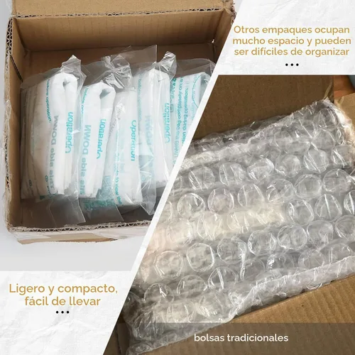 Vista 5 de Bolsa de espuma para envío, paquete de 8 prácticas bolsas de embalaje de espuma de expansión de temperatura ambiente, paquete instantáneo de llenado